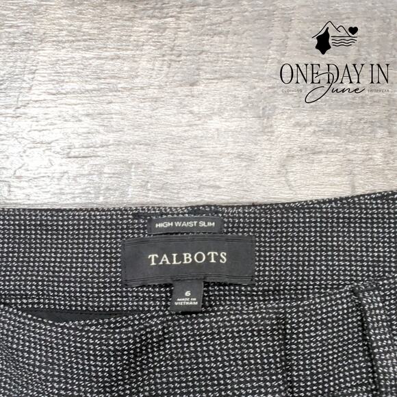 Talbots High Waist Slim Dress Pants Size 6 - Picture 2 of 6